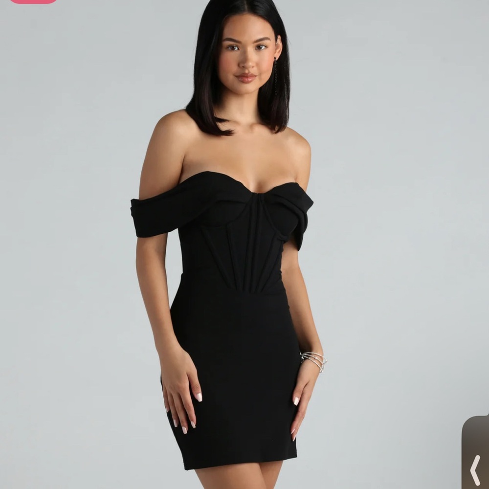 Chic Evening Off-The-Shoulder Mini Dress